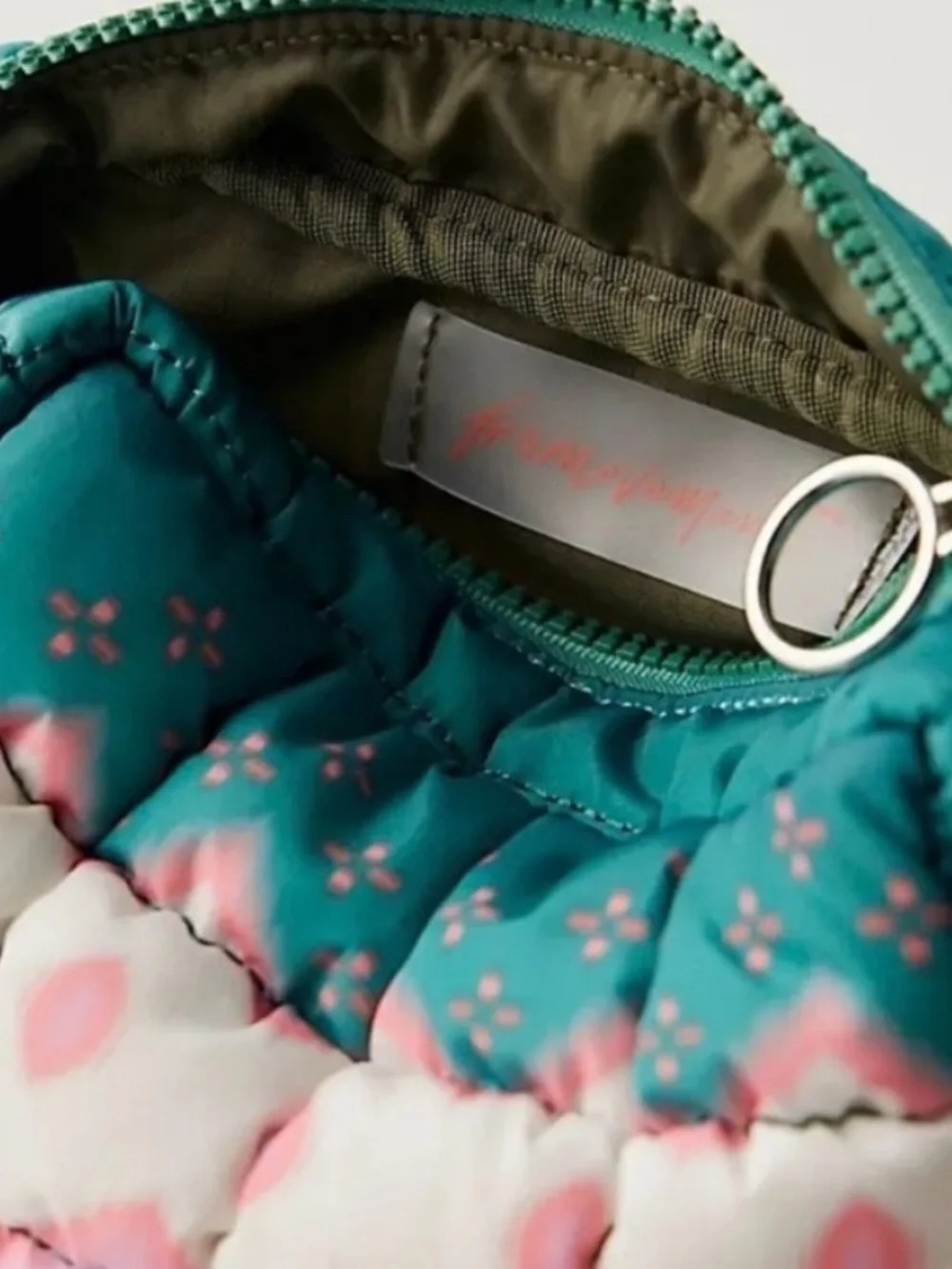 NWOT Free People FP Movement Printed Quilted Mini Case